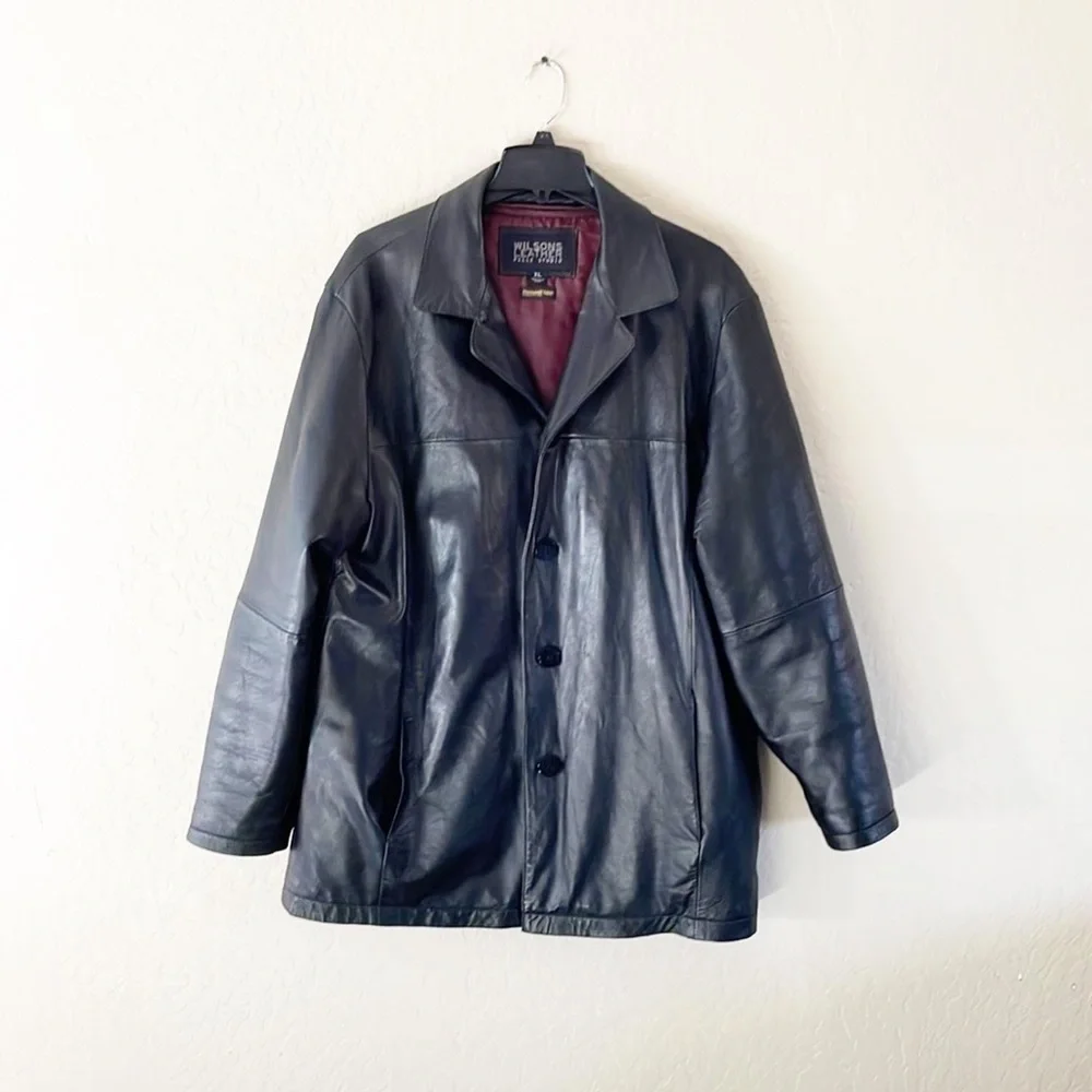Wilson’s Leather‎ Pelle Studio Thinsulate Soft Leather Black Jacket